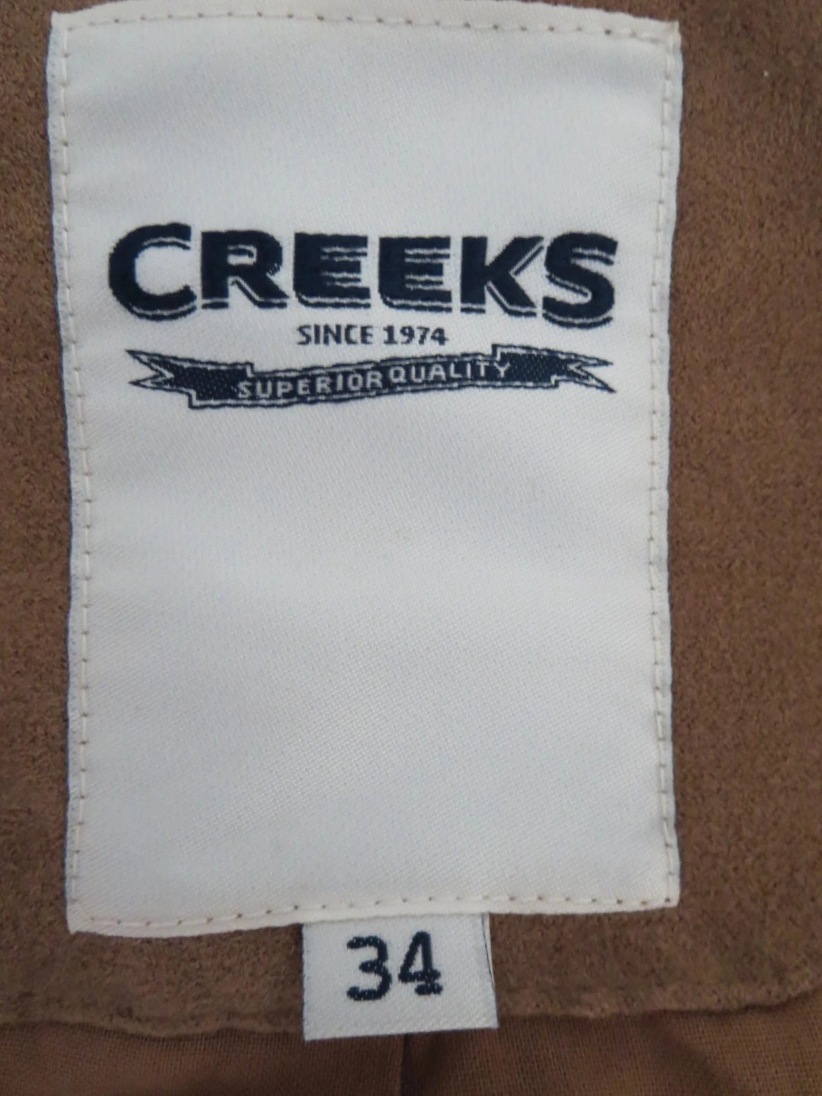 Veste suédine  esprit western / bohème – Creeks T. 34 – photo 4